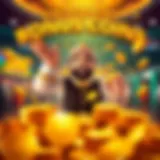 An illustration depicting the excitement of receiving bonus coins in Cashman Casino.