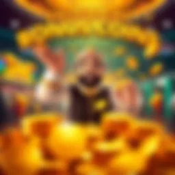 An illustration depicting the excitement of receiving bonus coins in Cashman Casino.