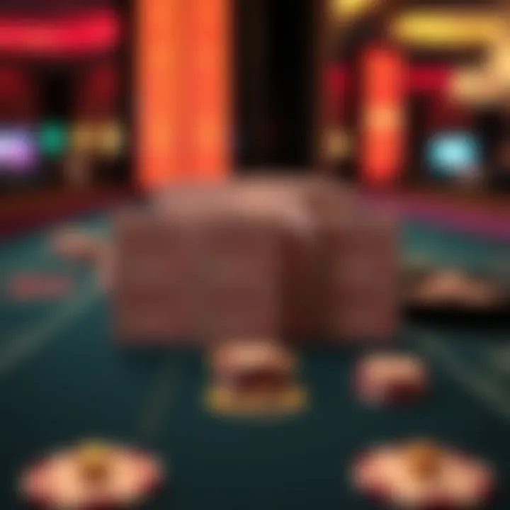 Strategic betting options displayed on a baccarat table