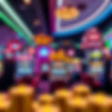 A vibrant selection of Bally's slot games on display