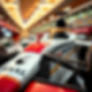 Close-up of Racing Car Branding Close-up of a racing car showcasing branding