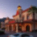 Architectural Beauty of Cal Nevada Casino Exterior view of Cal Nevada Casino showcasing its architectural charm