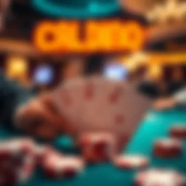 The Moment of Triumph A close-up of winning cards in a high-stakes poker game