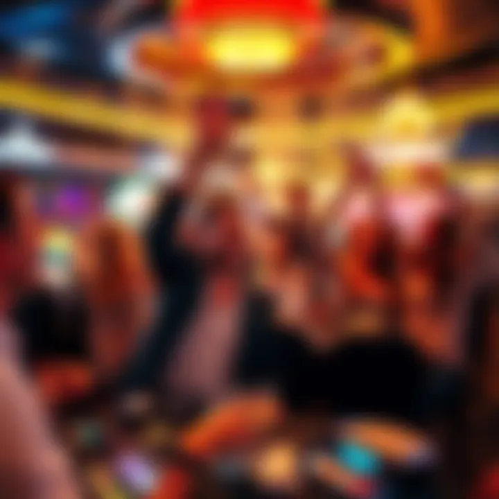 Celebrating Success Celebratory atmosphere of players enjoying their wins at Calder Casino