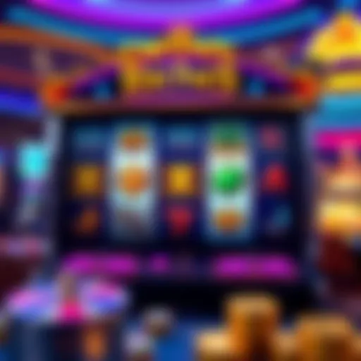 An overview of the Captain Riches slot layout showcasing reels and symbols.
