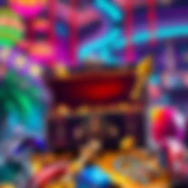 Treasure Theme in Captain Riches A vibrant illustration of the treasure theme central to Captain Riches.