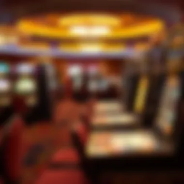 Diverse gaming options available, including slot machines and card games