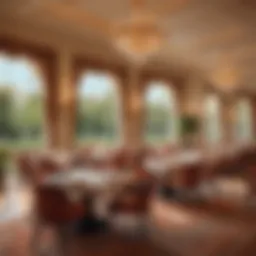 Elegant dining setup at the Country Club