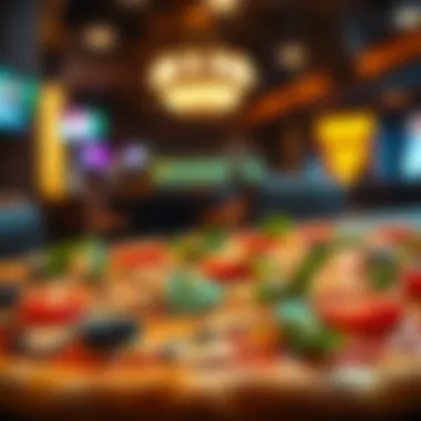 Gourmet Delight: Unique Pizza Toppings A close-up of a unique pizza topped with gourmet ingredients