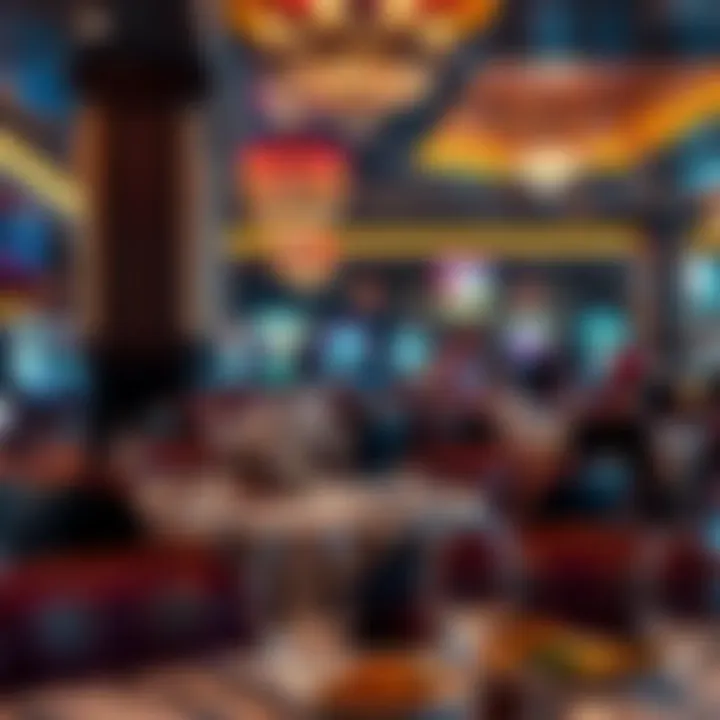 Gourmet Dining Experience at Downtown Grand Casino Elegant dining area featuring signature dishes and a welcoming ambiance