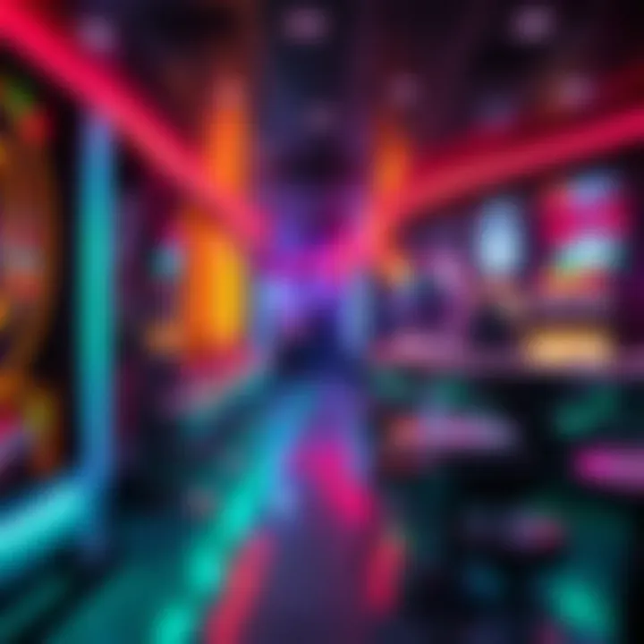 Affordable club interior showcasing lively decor