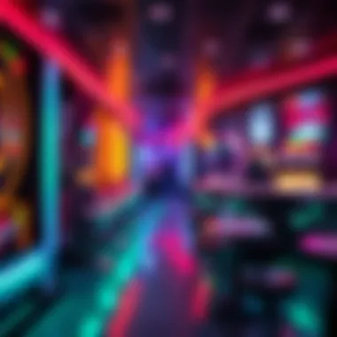 Affordable Club Interior with Lively Decor Affordable club interior showcasing lively decor