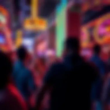 Exciting Nightlife Scene Enjoying Music Exciting nightlife scene with people enjoying music