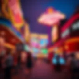 Vibrant nightlife atmosphere in Las Vegas