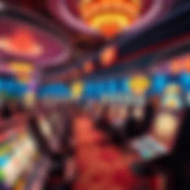 An illustration showcasing advanced technology in Asian casinos