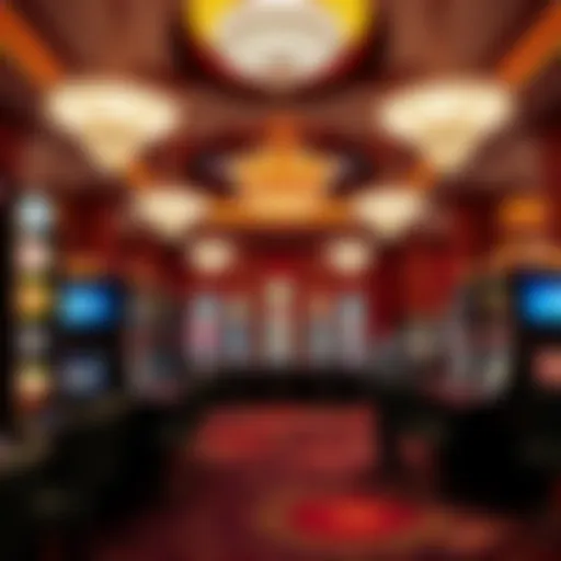 Luxurious Gaming Area at Caesars Casino Luxurious gaming area at Caesars Casino