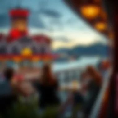 Guests enjoying the riverfront views from the Colorado Belle