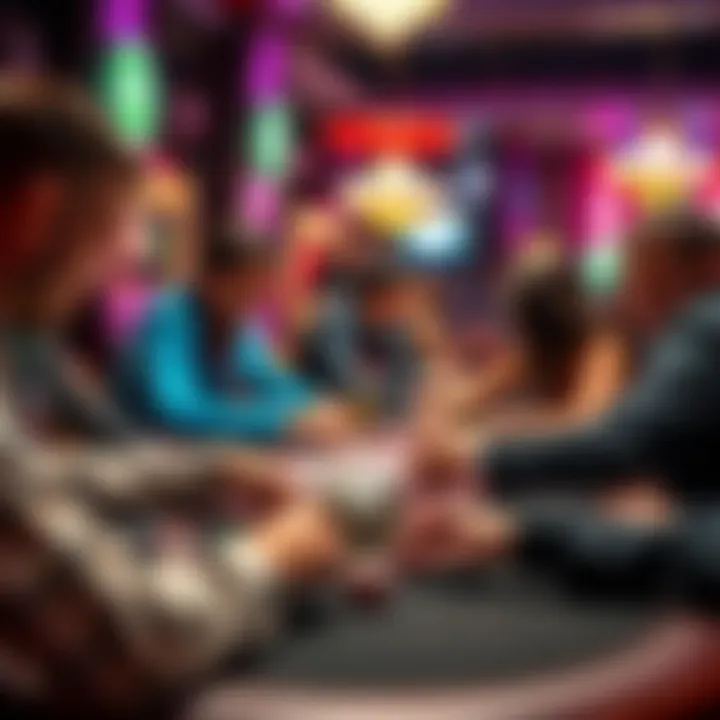 The Thrill of Competition in Dealers Choice Poker Group of players engaged in a lively poker game