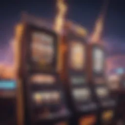 A vibrant display of lightning-themed casino slots in action