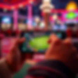 Engaging gameplay on a mobile device showcasing real money opportunities