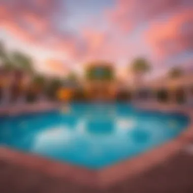 Refreshing pool area at Ilani Casino Resort
