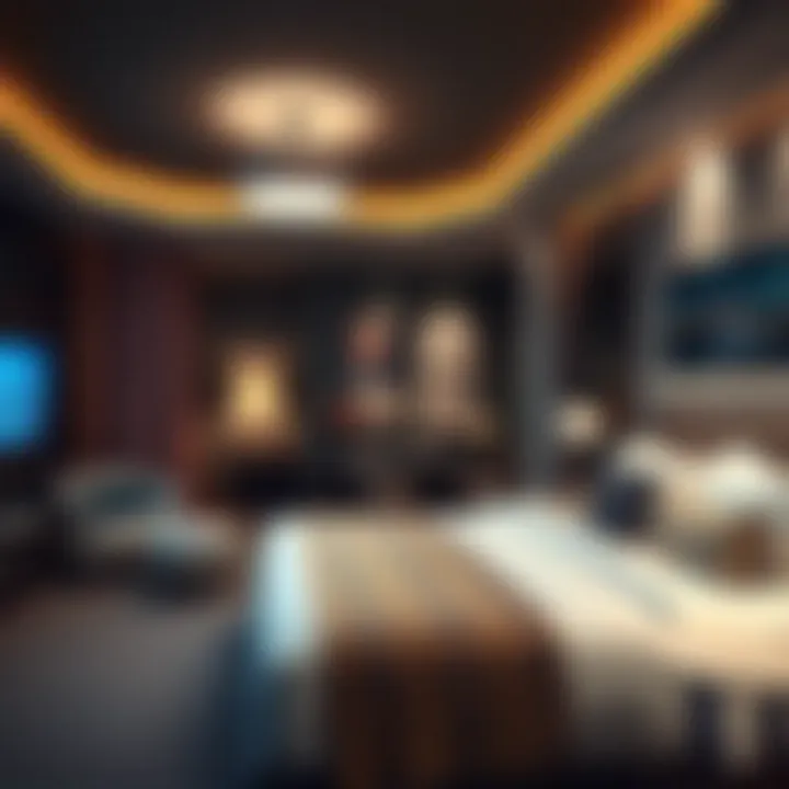 Stylish Guest Room for Smoking Guests Stylish guest room designed for smoking preferences