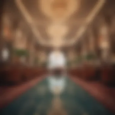 Lavish Hotel Reception Luxurious hotel lobby in Las Vegas