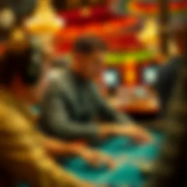 Interactive Experience with Live Dealer A close-up of a player engaging with a live dealer in an interactive gaming session