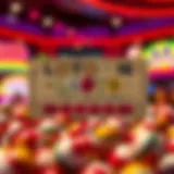 Diverse Lotto Ticket Designs An intricate lotto ticket design showcasing various game types