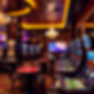 Exciting Gaming Options at MGM New York Interior gaming area with a variety of tables and slot machines, displaying the excitement of gameplay.
