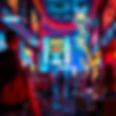 A vibrant nightlife scene at MGM New York, capturing the essence of entertainment and social engagement.