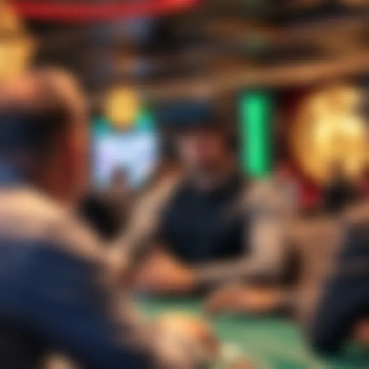 A virtual dealer engaging with players in a live online casino setting