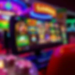 A vibrant online casino interface showcasing various games
