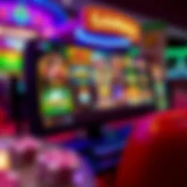A vibrant online casino interface showcasing various games