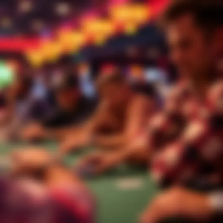 Texas Hold'em tournament action