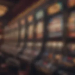 Illustration showcasing various slot machine configurations