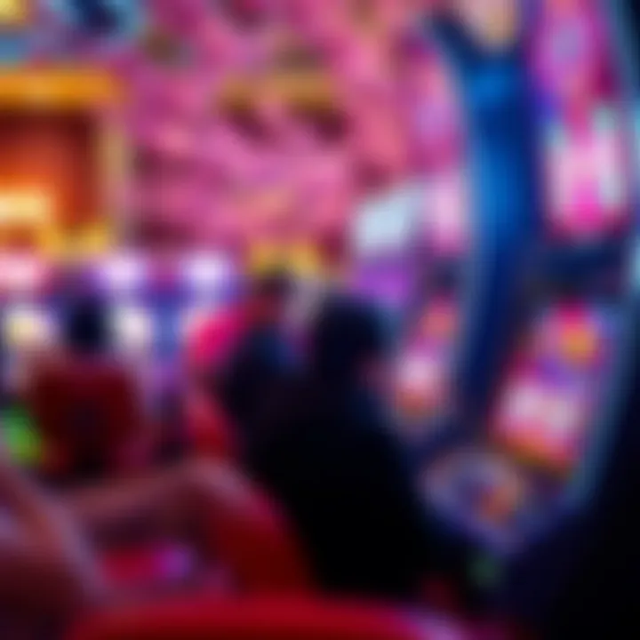 Players engaged in the cherry blossom slot machine game