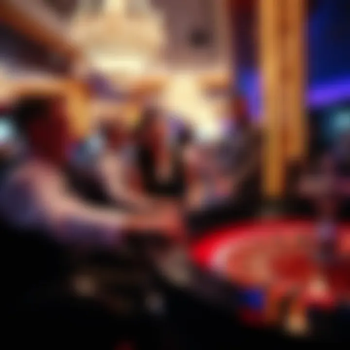 Excitement at the Roulette Table Croupier managing a roulette game with excited players