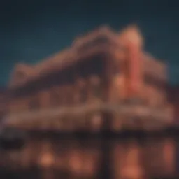 A panoramic view of Dublin's vibrant casino scene at night