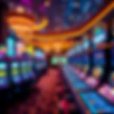 Luxurious Casino Gaming Experience Interior of a luxurious casino gaming floor