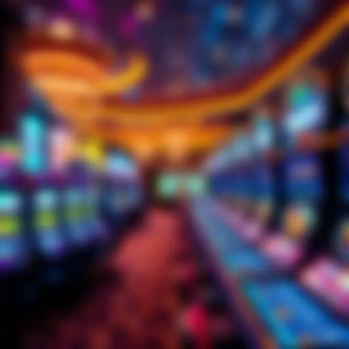 Luxurious Casino Gaming Experience Interior of a luxurious casino gaming floor