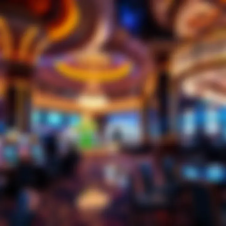 Luxury at High-End Casino Resorts Luxurious interior of a high-end casino resort