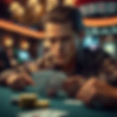Psychological Insights in Rummy A thought-provoking illustration of the psychological aspects involved in playing Rummy.