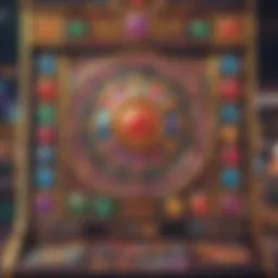 A vibrant depiction of the Gems Bonanza slot game interface showcasing its colorful gems and symbols.