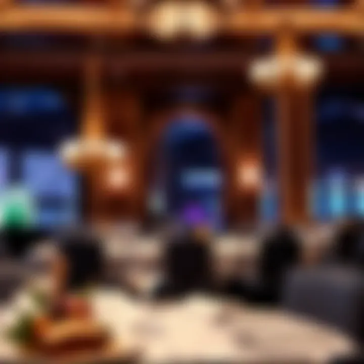 Luxurious dining setting within the Imperial Palace