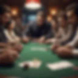 Illustration of a straight draw scenario in poker