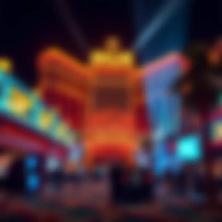 Major Event at the Old MGM Grand Historic photograph capturing a major event at the MGM Grand, highlighting its entertainment significance