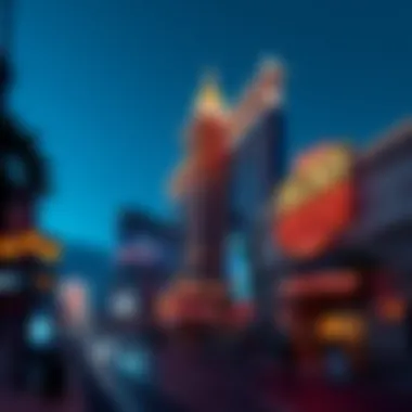 The Las Vegas Strip Featuring the Old MGM Grand Artistic representation of the Las Vegas Strip featuring the former MGM Grand in its prime