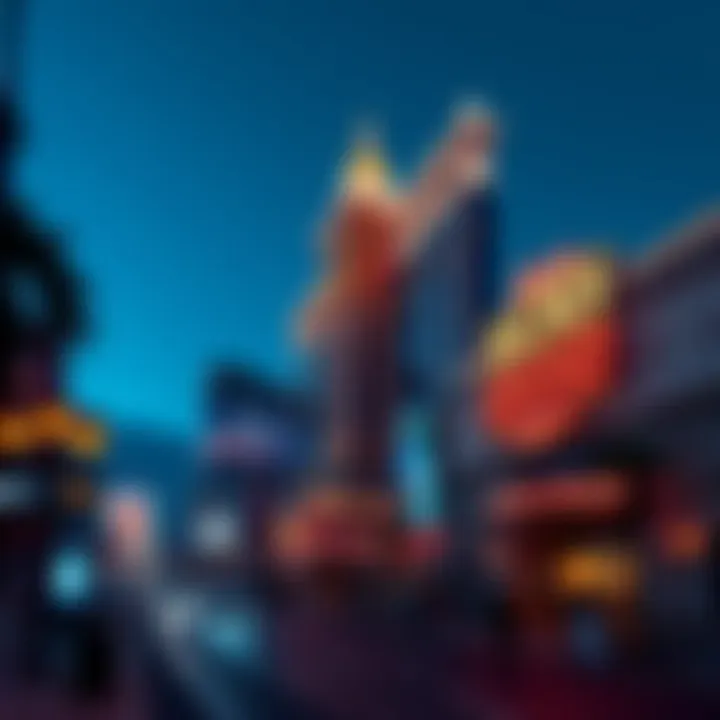 The Las Vegas Strip Featuring the Old MGM Grand Artistic representation of the Las Vegas Strip featuring the former MGM Grand in its prime