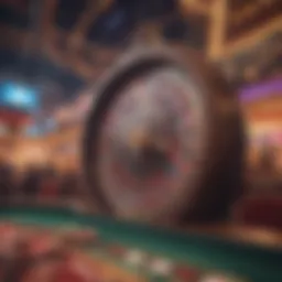 Vibrant atmosphere of a live casino environment